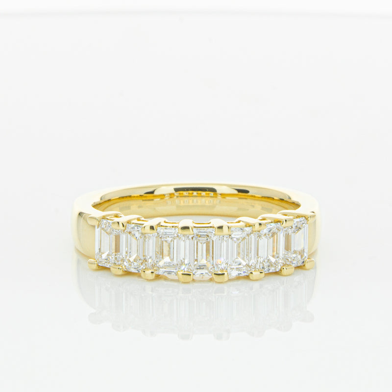 18ct Yellow Gold 1.02ct Emerald Cut Diamond Asra Ring-Ring-Walker & Hall