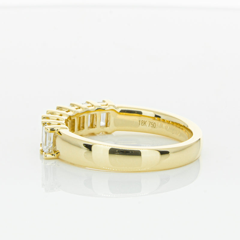 18ct Yellow Gold 1.02ct Emerald Cut Diamond Asra Ring-Ring-Walker & Hall