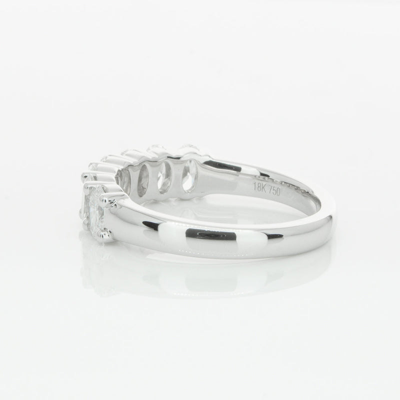 18ct White Gold 1.30ct Oval Cut Diamond Panorama Ring-Ring-Walker & Hall