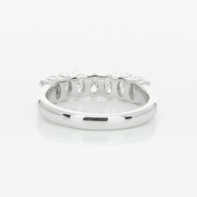 18ct White Gold 1.30ct Oval Cut Diamond Panorama Ring-Ring-Walker & Hall