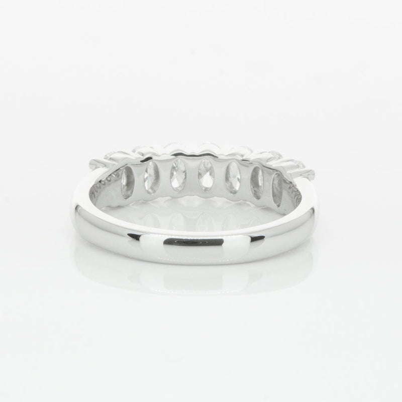 18ct White Gold 1.30ct Oval Cut Diamond Panorama Ring-Ring-Walker & Hall