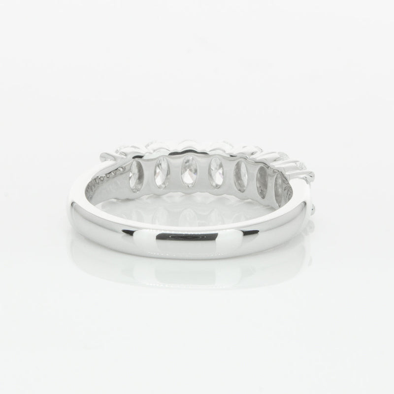 18ct White Gold 1.30ct Oval Cut Diamond Panorama Ring-Ring-Walker & Hall