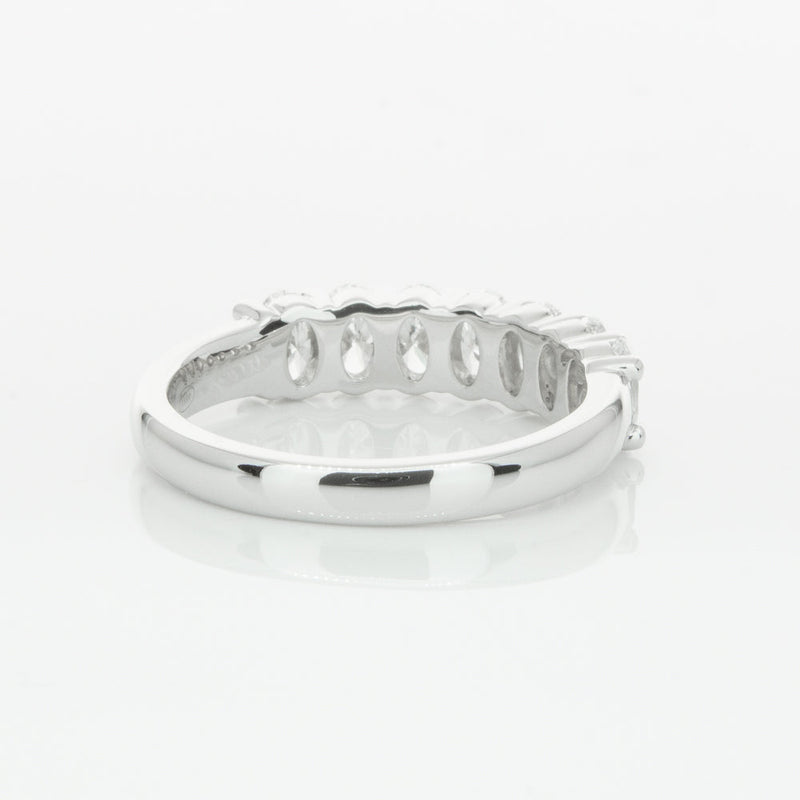 18ct White Gold 1.30ct Oval Cut Diamond Panorama Ring-Ring-Walker & Hall