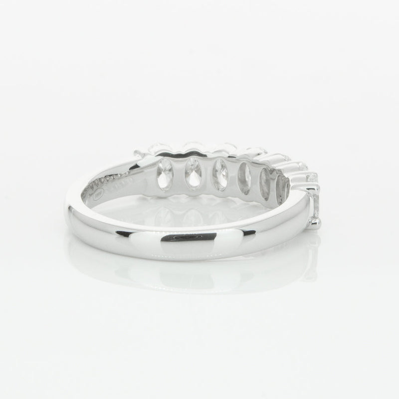 18ct White Gold 1.30ct Oval Cut Diamond Panorama Ring-Ring-Walker & Hall