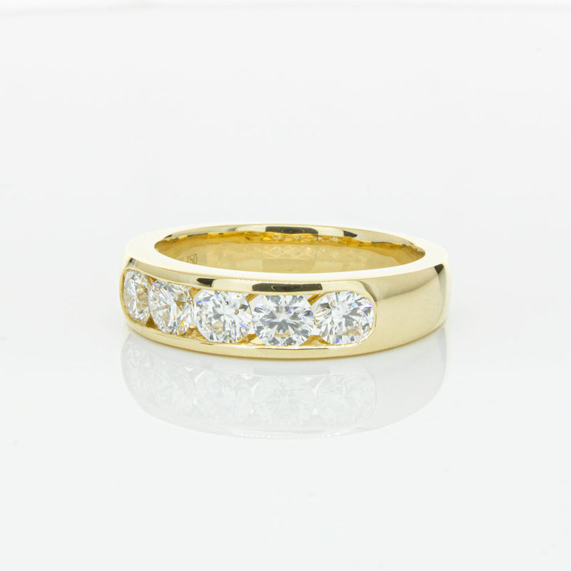 18ct Yellow Gold 1.00ct Diamond Loire Ring-Ring-Walker & Hall