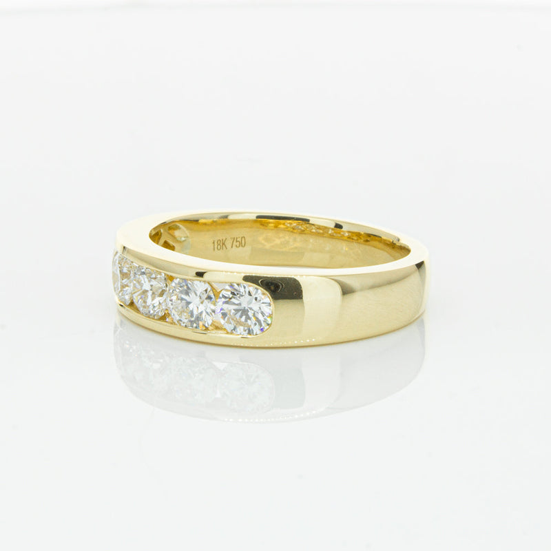 18ct Yellow Gold 1.00ct Diamond Loire Ring-Ring-Walker & Hall
