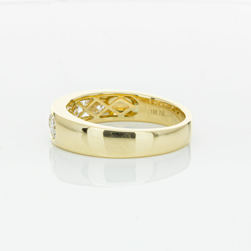 18ct Yellow Gold 1.00ct Diamond Loire Ring-Ring-Walker & Hall