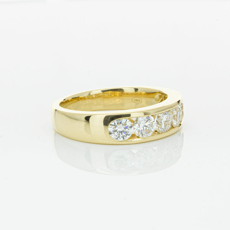 18ct Yellow Gold 1.00ct Diamond Loire Ring-Ring-Walker & Hall