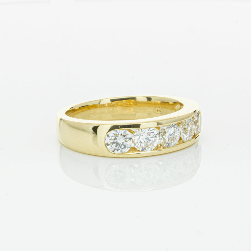 18ct Yellow Gold 1.00ct Diamond Loire Ring-Ring-Walker & Hall