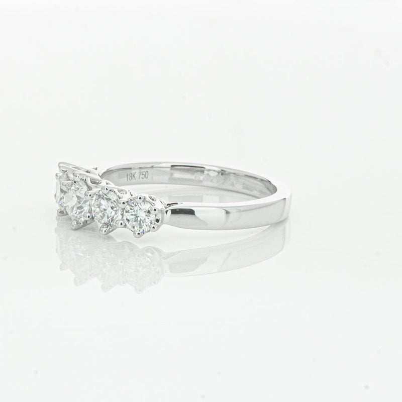 18ct White Gold .86ct Diamond Monarch Ring-Ring-Walker & Hall