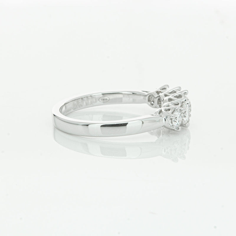 18ct White Gold .86ct Diamond Monarch Ring-Ring-Walker & Hall