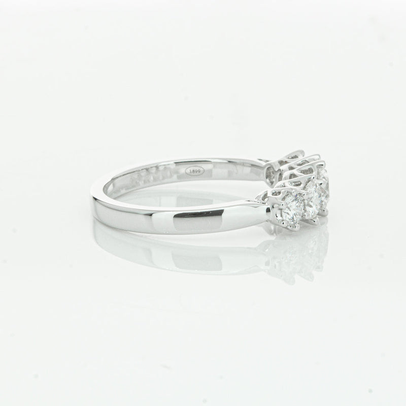 18ct White Gold .86ct Diamond Monarch Ring-Ring-Walker & Hall