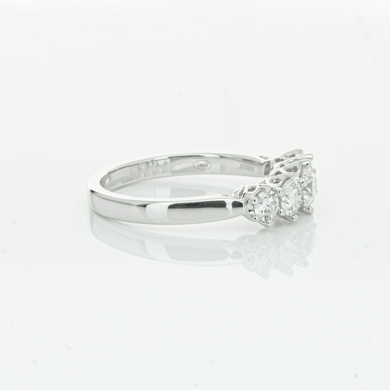 18ct White Gold .86ct Diamond Monarch Ring-Ring-Walker & Hall