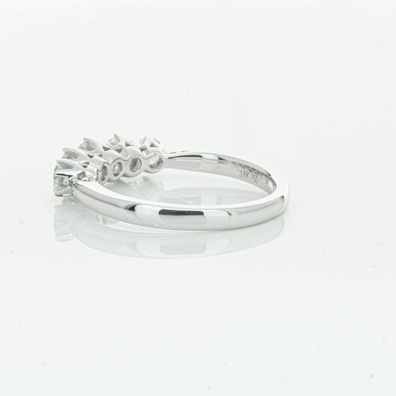 18ct White Gold .80ct Diamond Pentagon Ring-Ring-Walker & Hall