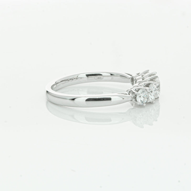 18ct White Gold .80ct Diamond Pentagon Ring-Ring-Walker & Hall