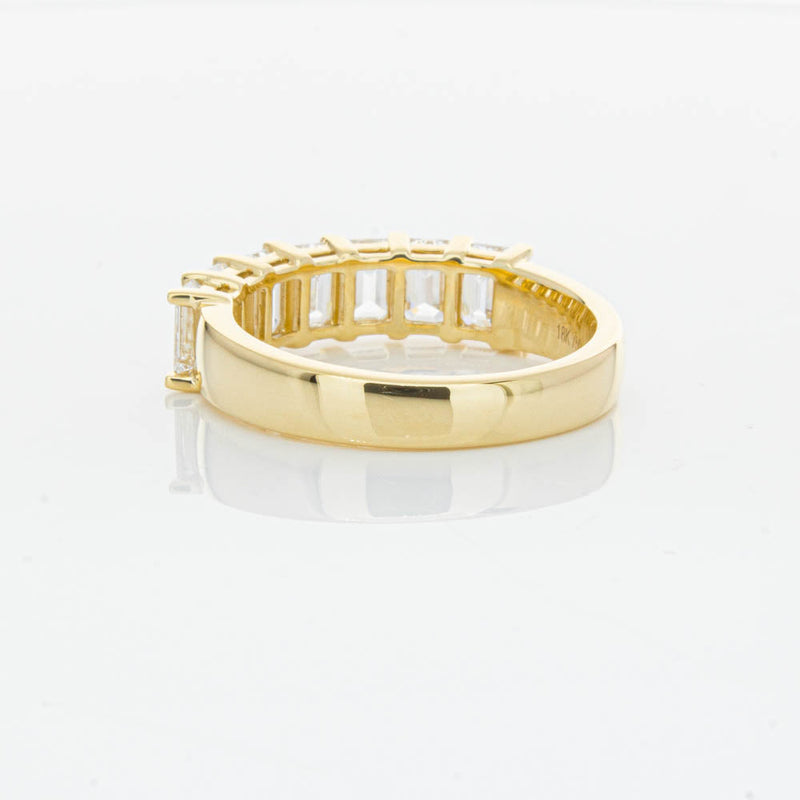 18ct Yellow Gold Emerald Cut Diamond Asra Ring-Ring-Walker & Hall
