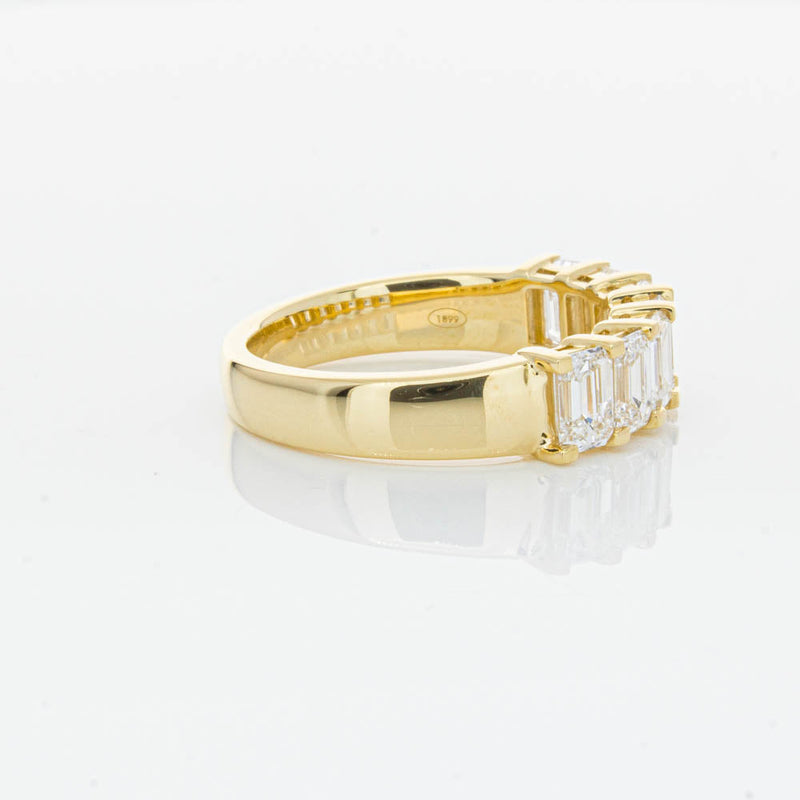 18ct Yellow Gold Emerald Cut Diamond Asra Ring-Ring-Walker & Hall