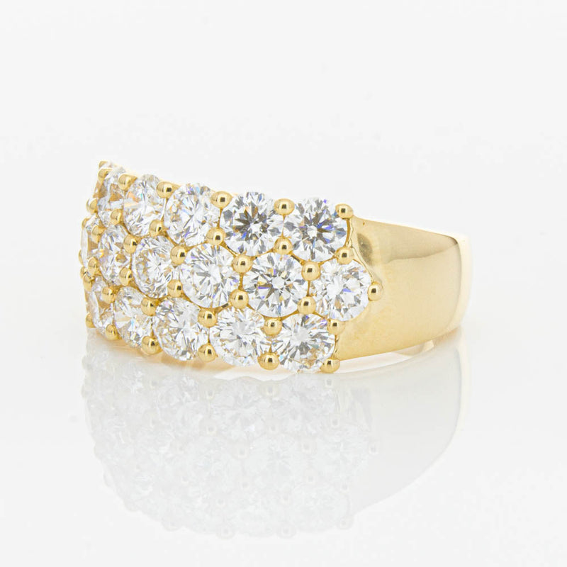 18ct Yellow Gold Diamond Dynasty Ring-Ring-Walker & Hall