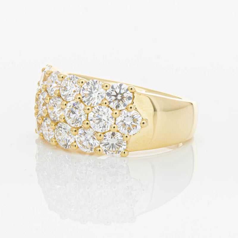 18ct Yellow Gold Diamond Dynasty Ring-Ring-Walker & Hall