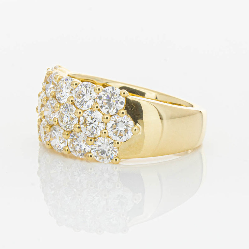 18ct Yellow Gold Diamond Dynasty Ring-Ring-Walker & Hall