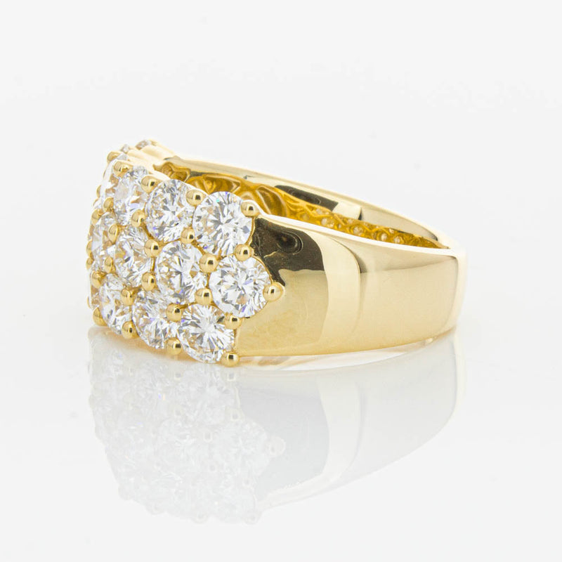 18ct Yellow Gold Diamond Dynasty Ring-Ring-Walker & Hall