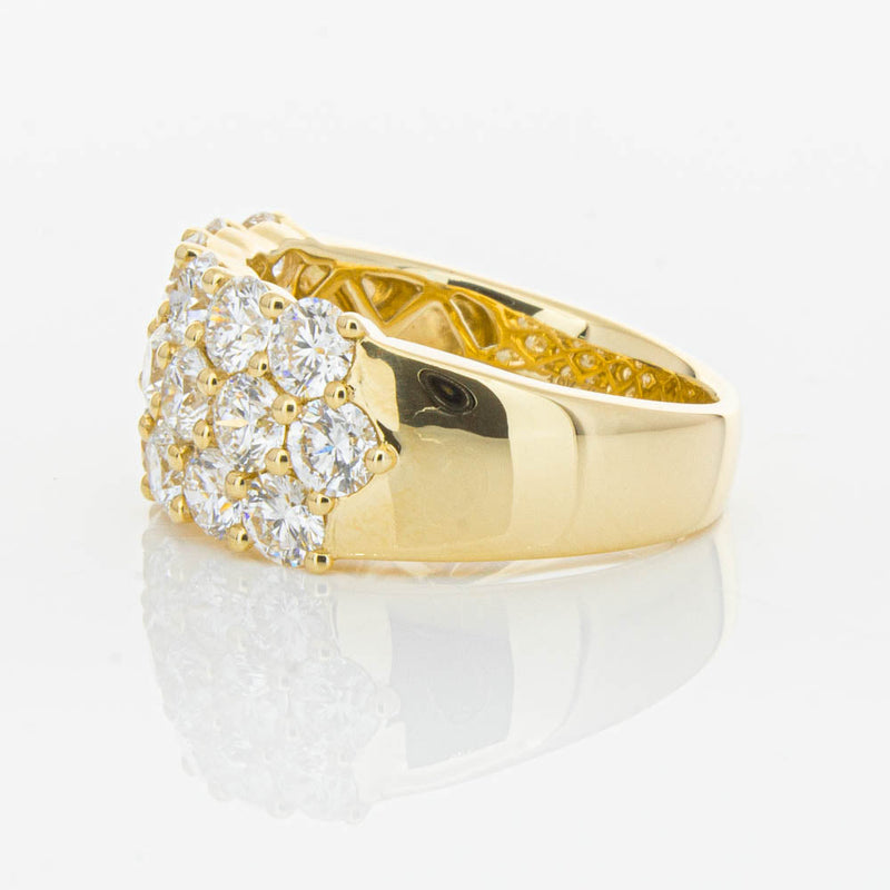 18ct Yellow Gold Diamond Dynasty Ring-Ring-Walker & Hall