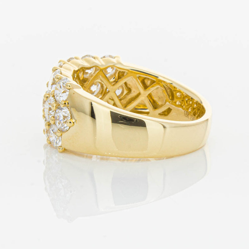 18ct Yellow Gold Diamond Dynasty Ring-Ring-Walker & Hall