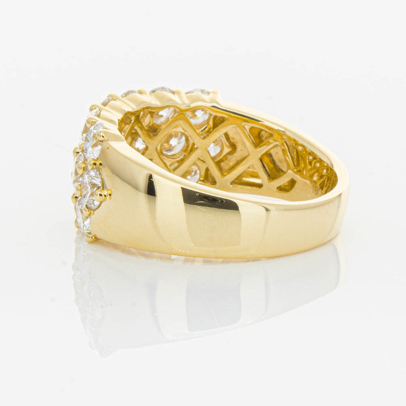 18ct Yellow Gold Diamond Dynasty Ring-Ring-Walker & Hall