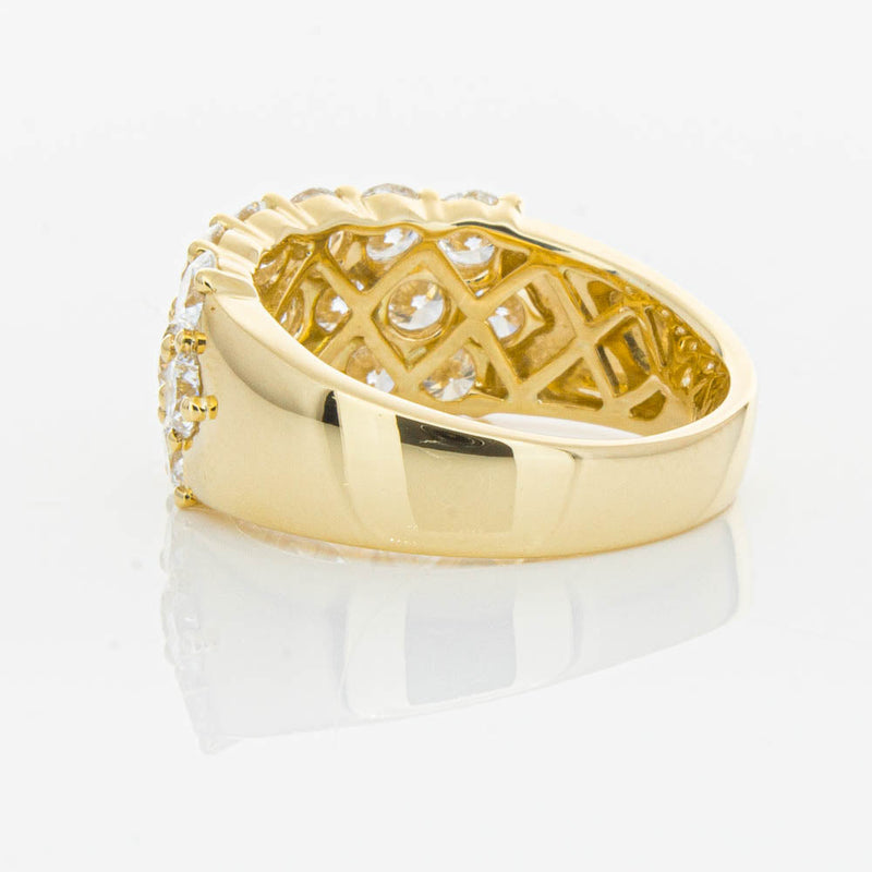 18ct Yellow Gold Diamond Dynasty Ring-Ring-Walker & Hall