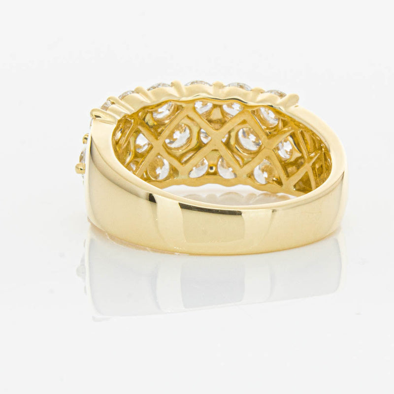 18ct Yellow Gold Diamond Dynasty Ring-Ring-Walker & Hall