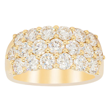 18ct Yellow Gold Diamond Dynasty Ring-Ring-Walker & Hall