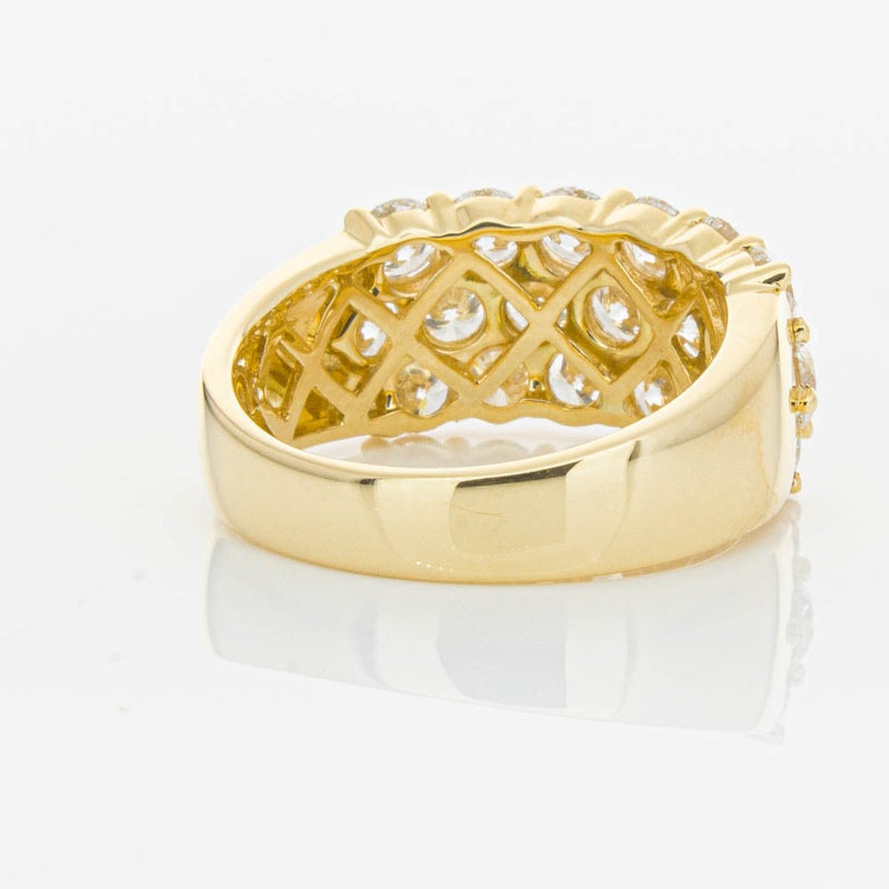 18ct Yellow Gold Diamond Dynasty Ring-Ring-Walker & Hall