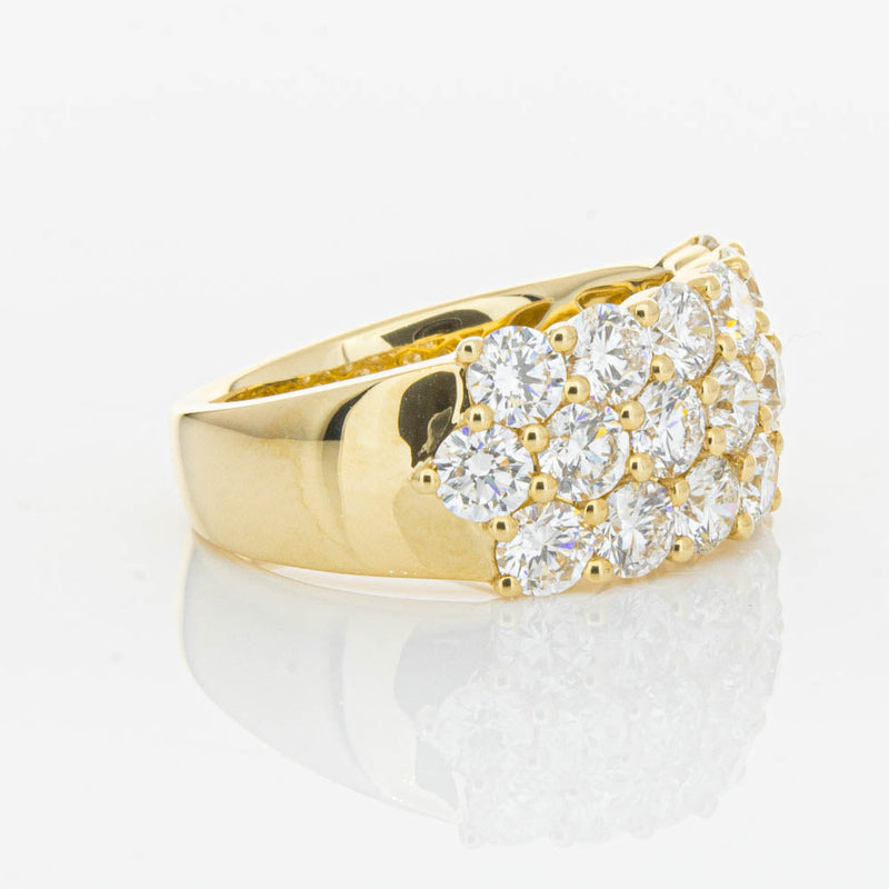 18ct Yellow Gold Diamond Dynasty Ring-Ring-Walker & Hall