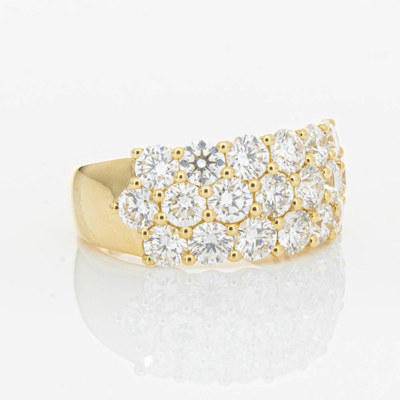 18ct Yellow Gold Diamond Dynasty Ring-Ring-Walker & Hall