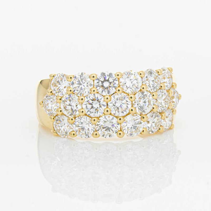 18ct Yellow Gold Diamond Dynasty Ring-Ring-Walker & Hall