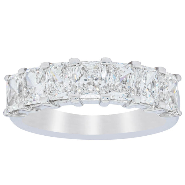 18ct White Gold 2.19ct Radiant Cut Diamond Asra Ring - Ring - Walker & Hall