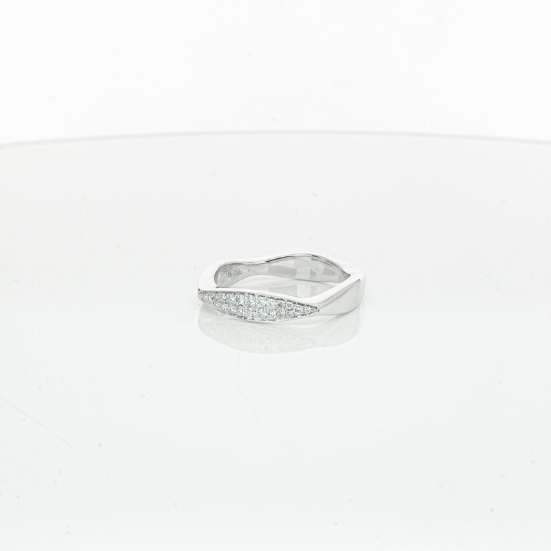 18ct White Gold Diamond EOS Ring-Ring-Walker & Hall