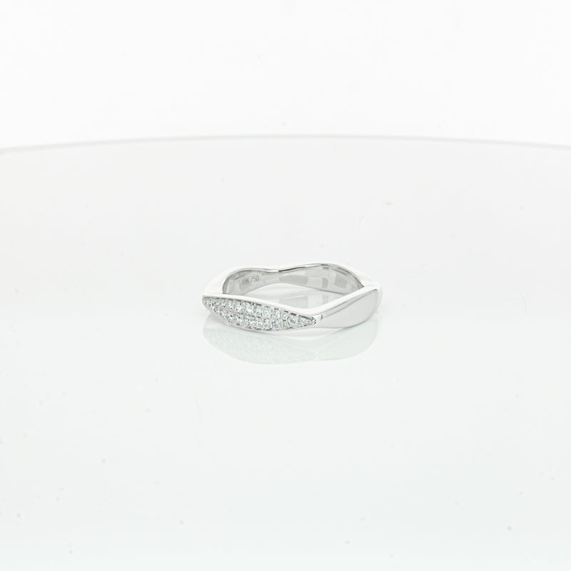 18ct White Gold Diamond EOS Ring-Ring-Walker & Hall