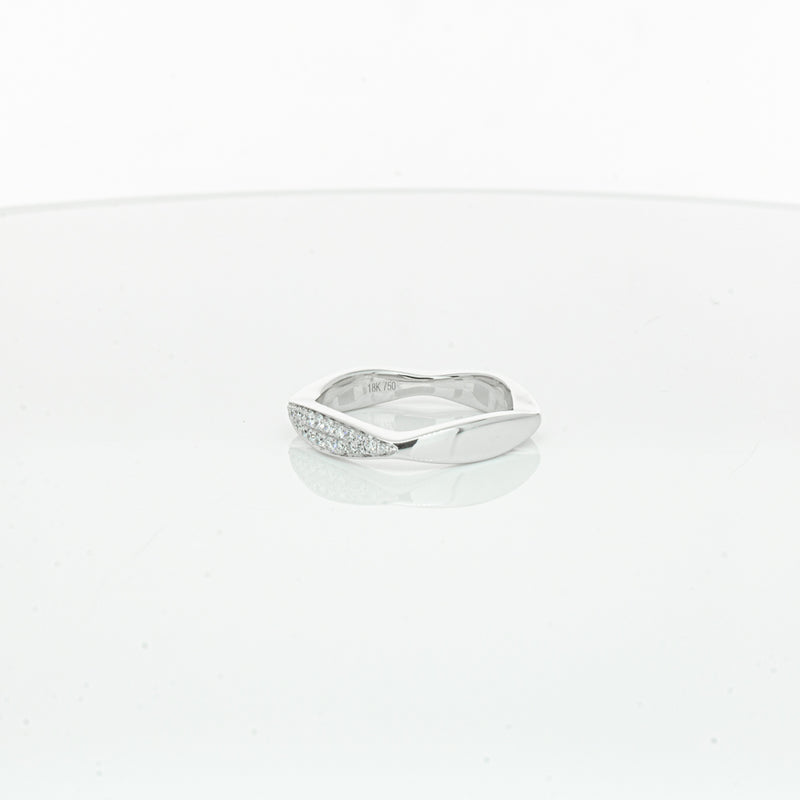 18ct White Gold Diamond EOS Ring-Ring-Walker & Hall