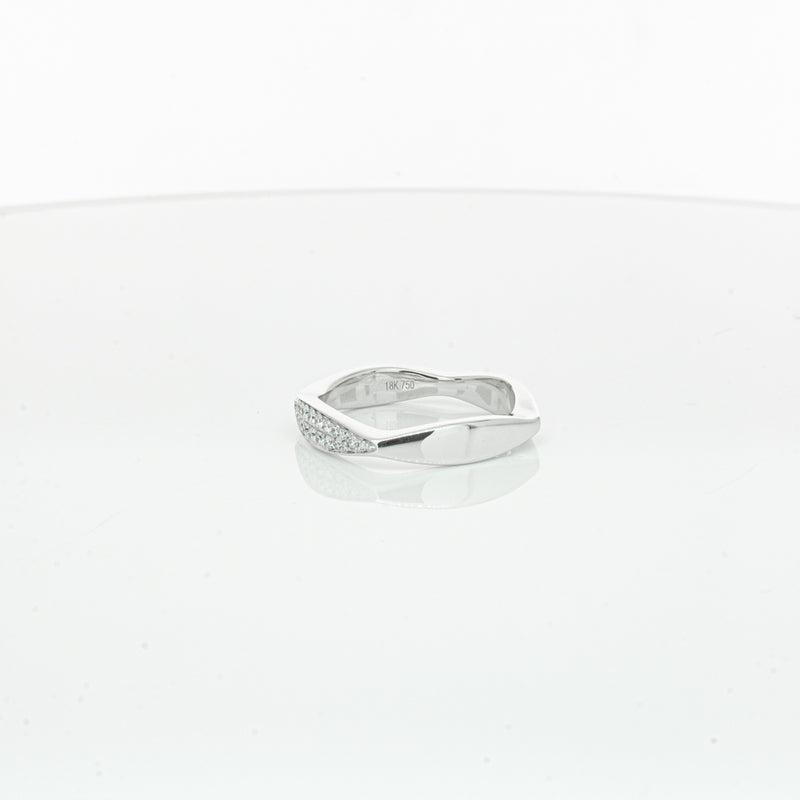 18ct White Gold Diamond EOS Ring-Ring-Walker & Hall