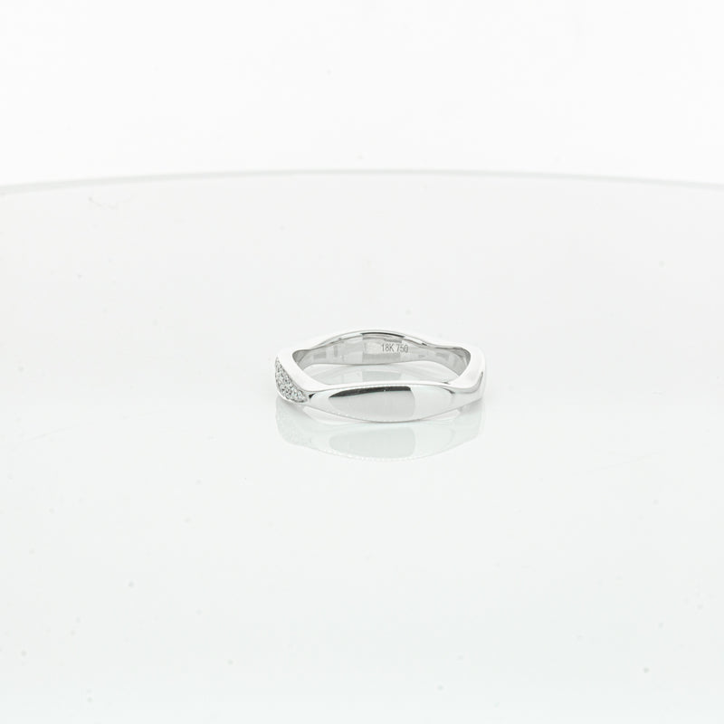 18ct White Gold Diamond EOS Ring-Ring-Walker & Hall