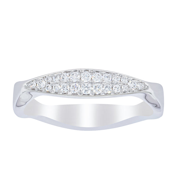 18ct White Gold Diamond EOS Ring - Ring - Walker & Hall