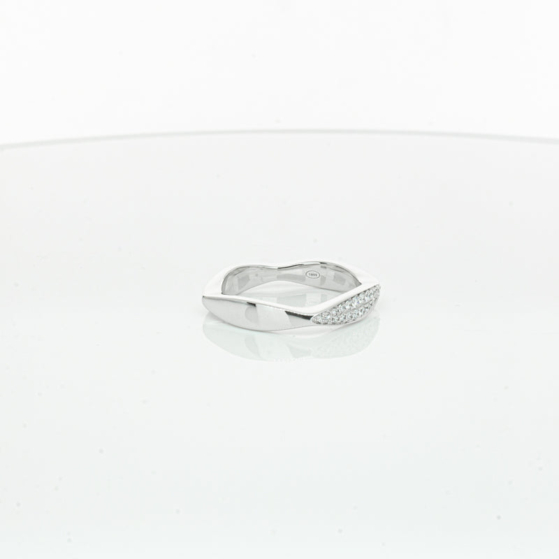 18ct White Gold Diamond EOS Ring-Ring-Walker & Hall