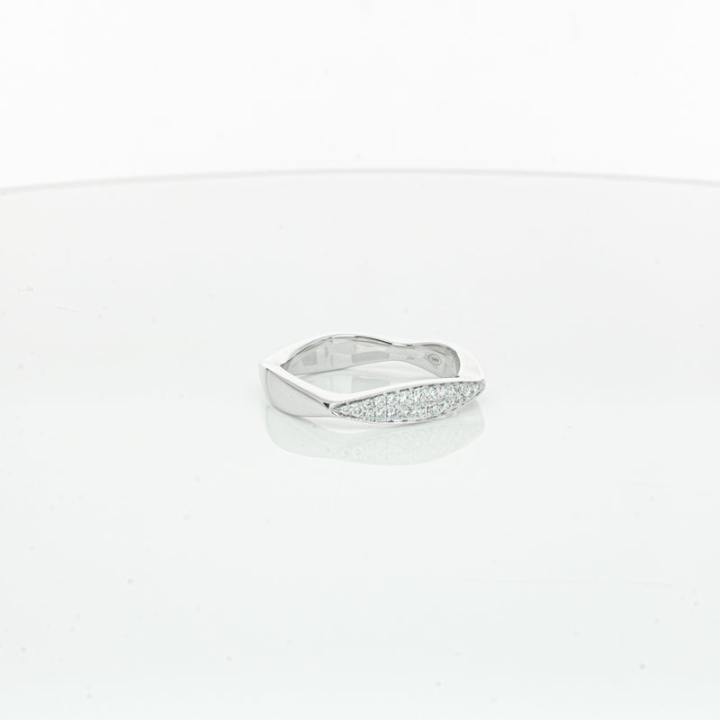 18ct White Gold Diamond EOS Ring-Ring-Walker & Hall