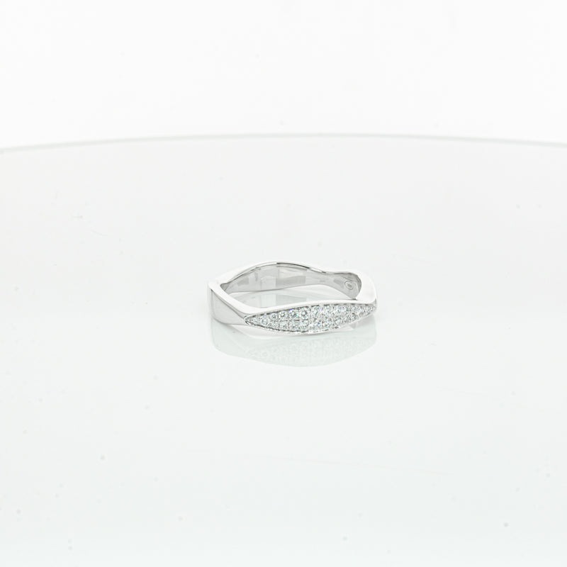 18ct White Gold Diamond EOS Ring-Ring-Walker & Hall