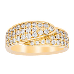 Deja Vu 18ct Yellow Gold .75ct Diamond Ring - Ring - Walker & Hall