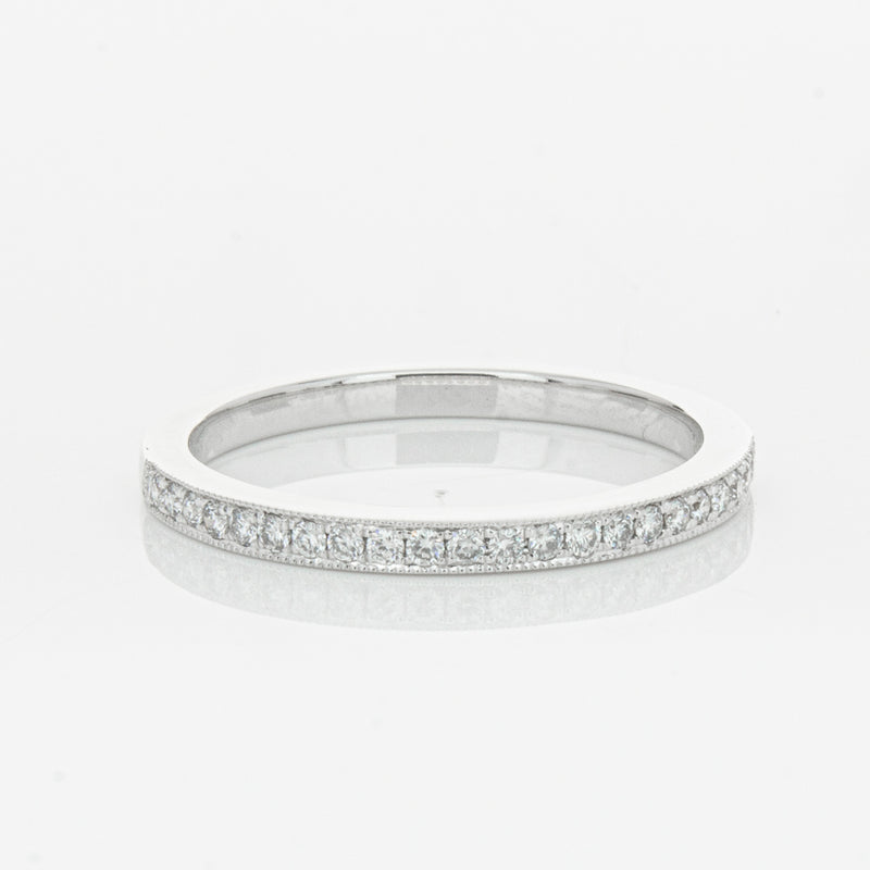 14ct White Gold Diamond Phoebe Band-Ring-Walker & Hall