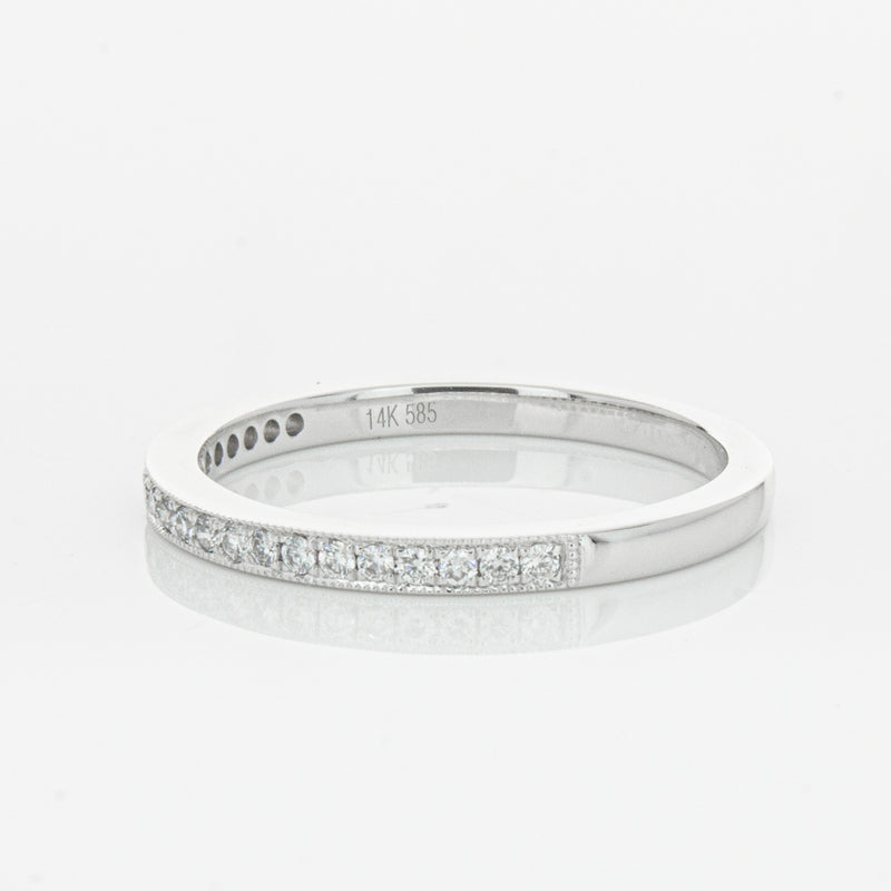 14ct White Gold Diamond Phoebe Band-Ring-Walker & Hall
