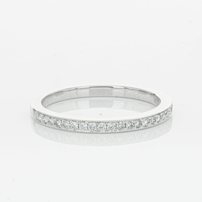 14ct White Gold Diamond Phoebe Band-Ring-Walker & Hall