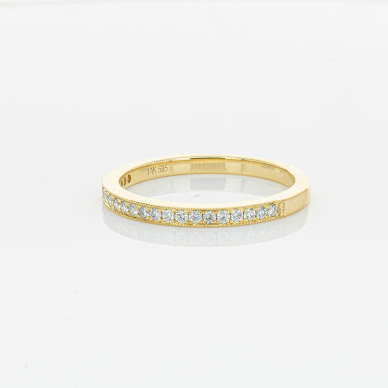 14ct Yellow Gold Diamond Phoebe band-Ring-Walker & Hall